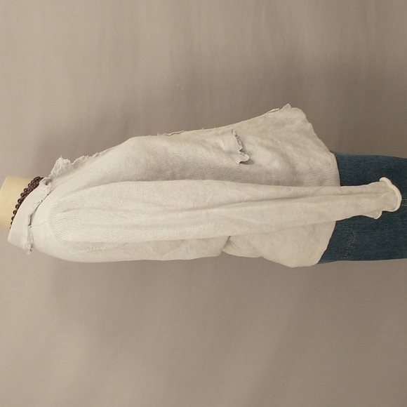 Eileen Fisher Cotton Linen Cardigan Sweater Neutral Natural Greige Clr Layering - Picture 3 of 12